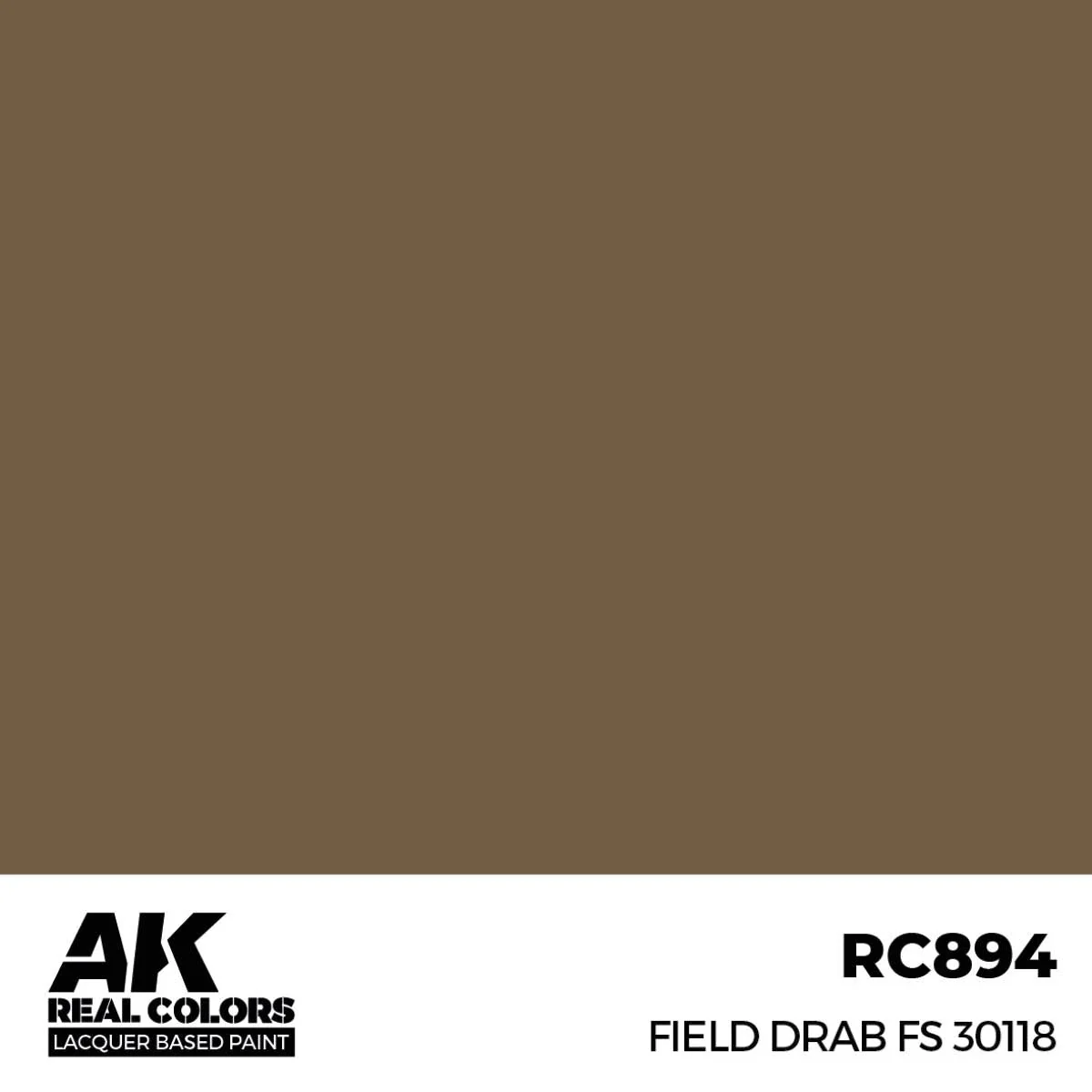 AK Interactive Real Colors - Field Drab FS 30118 (RC894) - Image 2