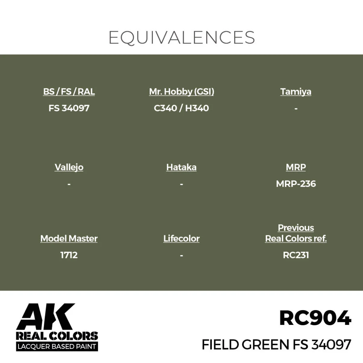 AK Interactive Real Colors - Field Green FS 34097 (RC904) - Image 3