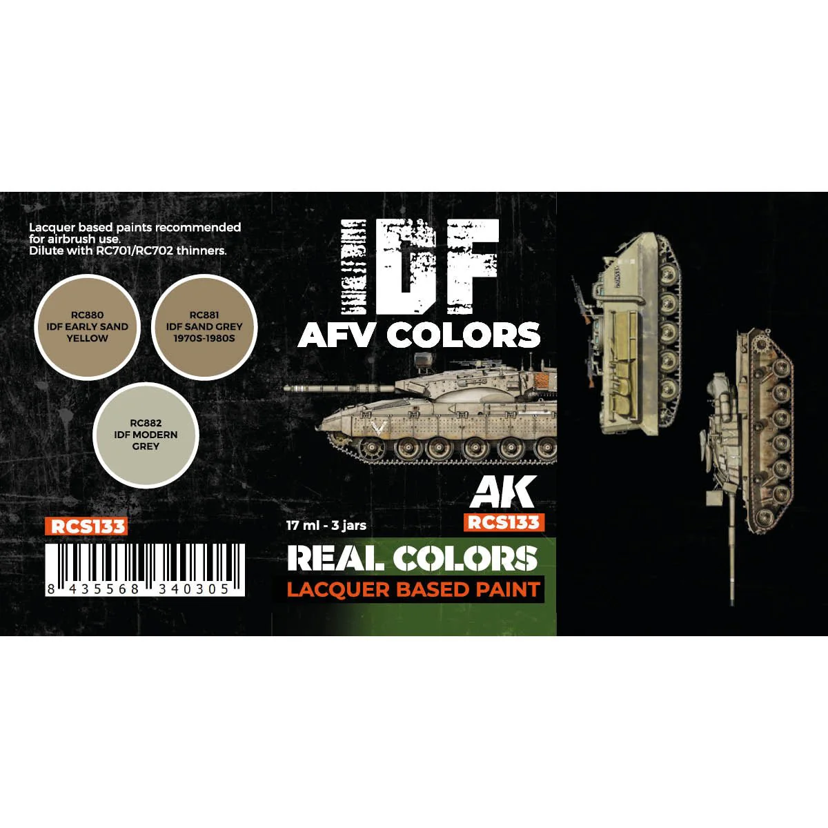 AK Interactive Real Colors - IDF AFV Colors Set (RCS133) - Image 2