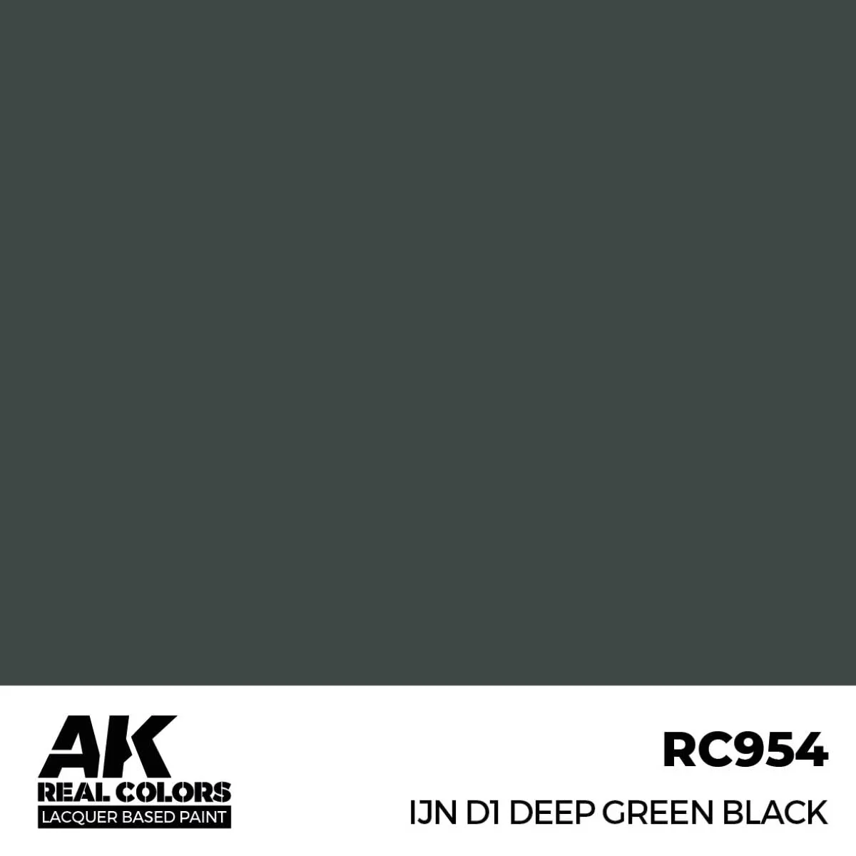 AK Interactive Real Colors - IJN D1 Deep Green Black (RC954) - Image 2