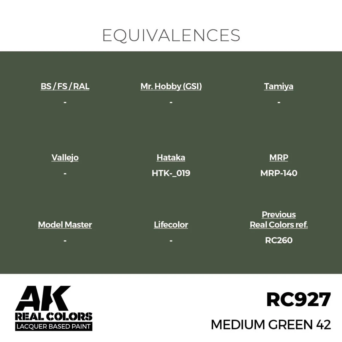 AK Interactive Real Colors - Medium Green 42 (RC927) - Image 3