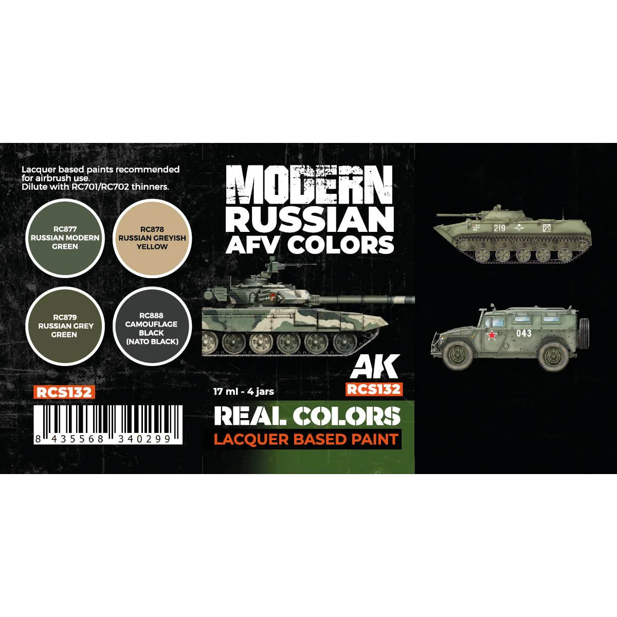 AK Interactive Real Colors - Modern Russian AFV Colors Set (RCS132) - Image 2