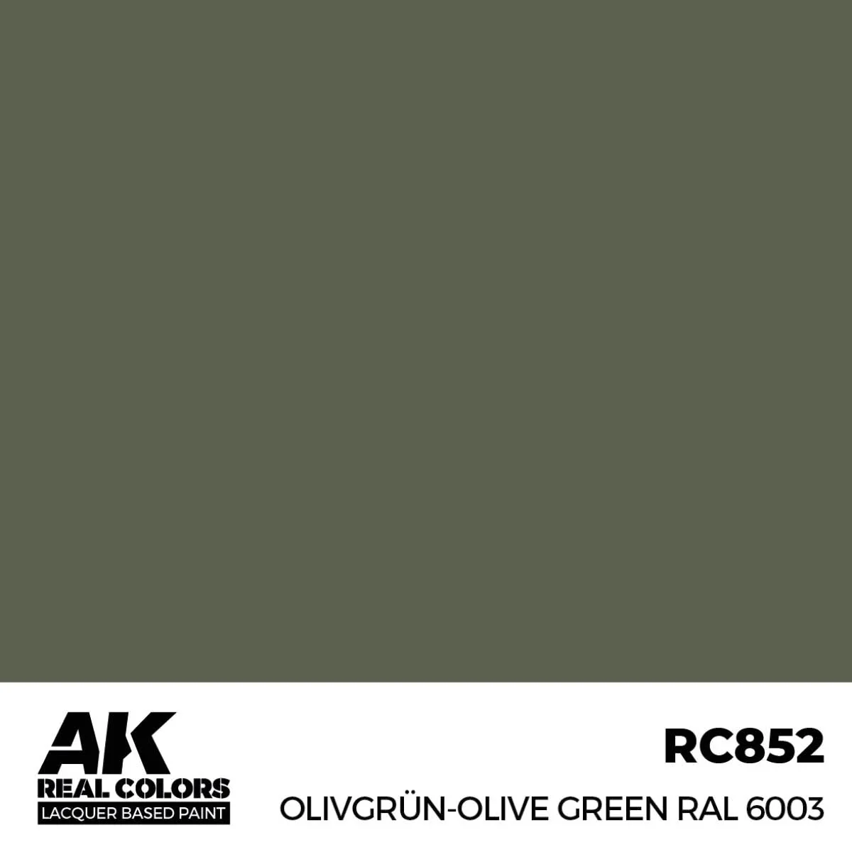 AK Interactive Real Colors - Olivgrün-Olive Green RAL 6003 (RC852) - Image 2
