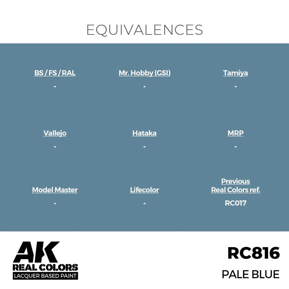 AK Interactive Real Colors - Pale Blue 17ml. (RC816) - Image 3