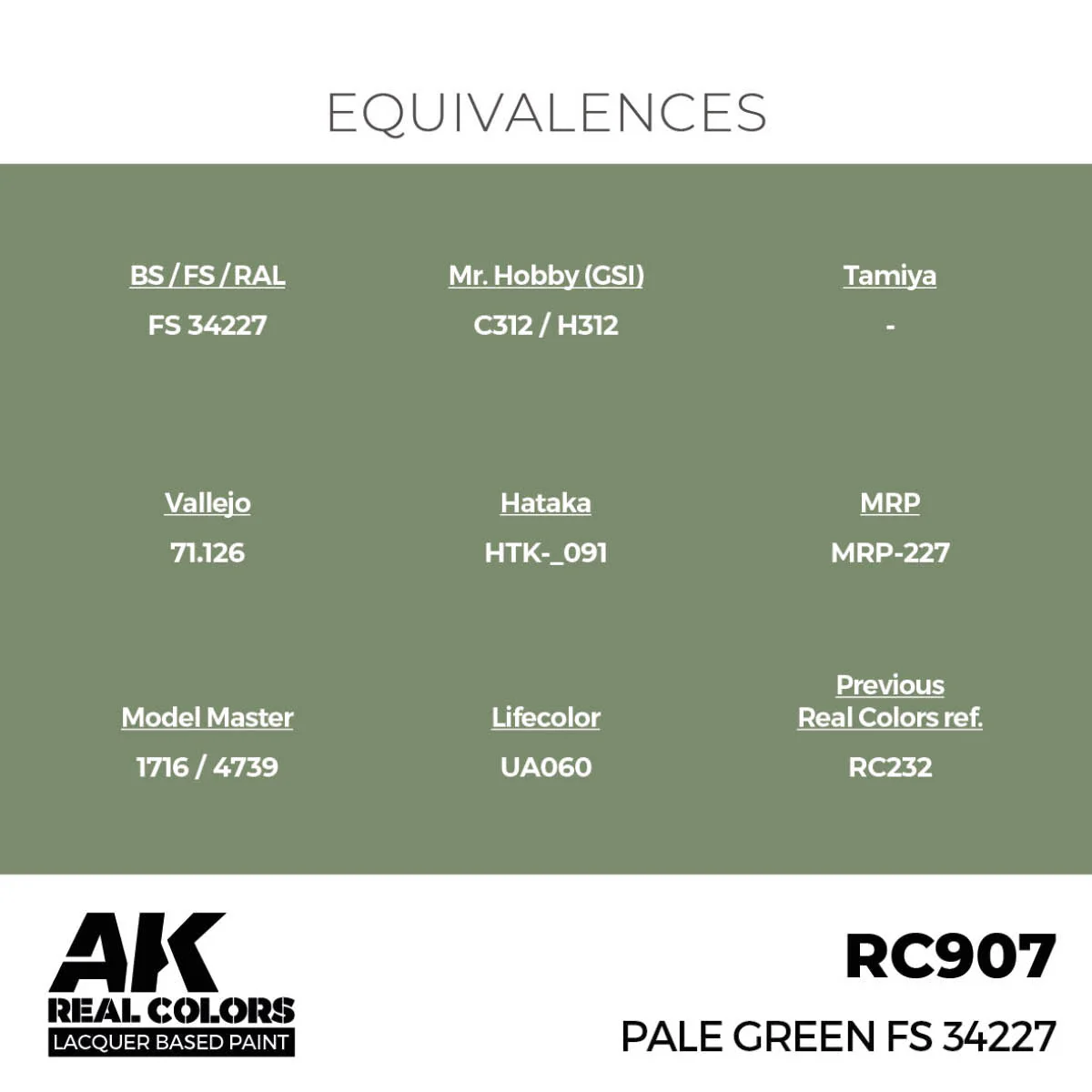 AK Interactive Real Colors - Pale Green FS 34227 (RC907) - Image 3
