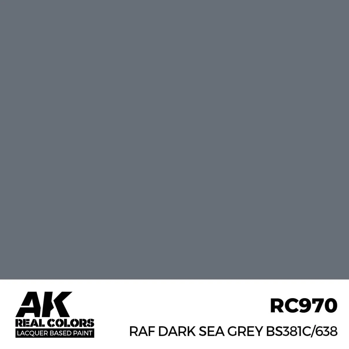 AK Interactive Real Colors - RAF Dark Sea Grey BS381C/638 (RC970) - Image 2