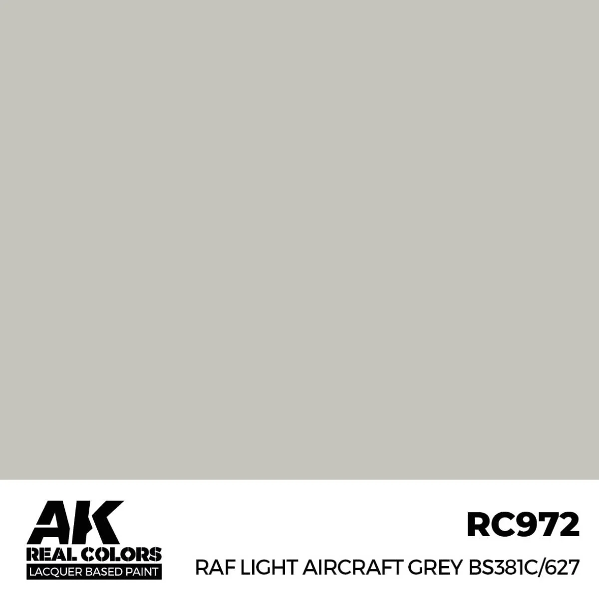 AK Interactive Real Colors - RAF Light Aircraft Grey BS381C/627 (RC972) - Image 2