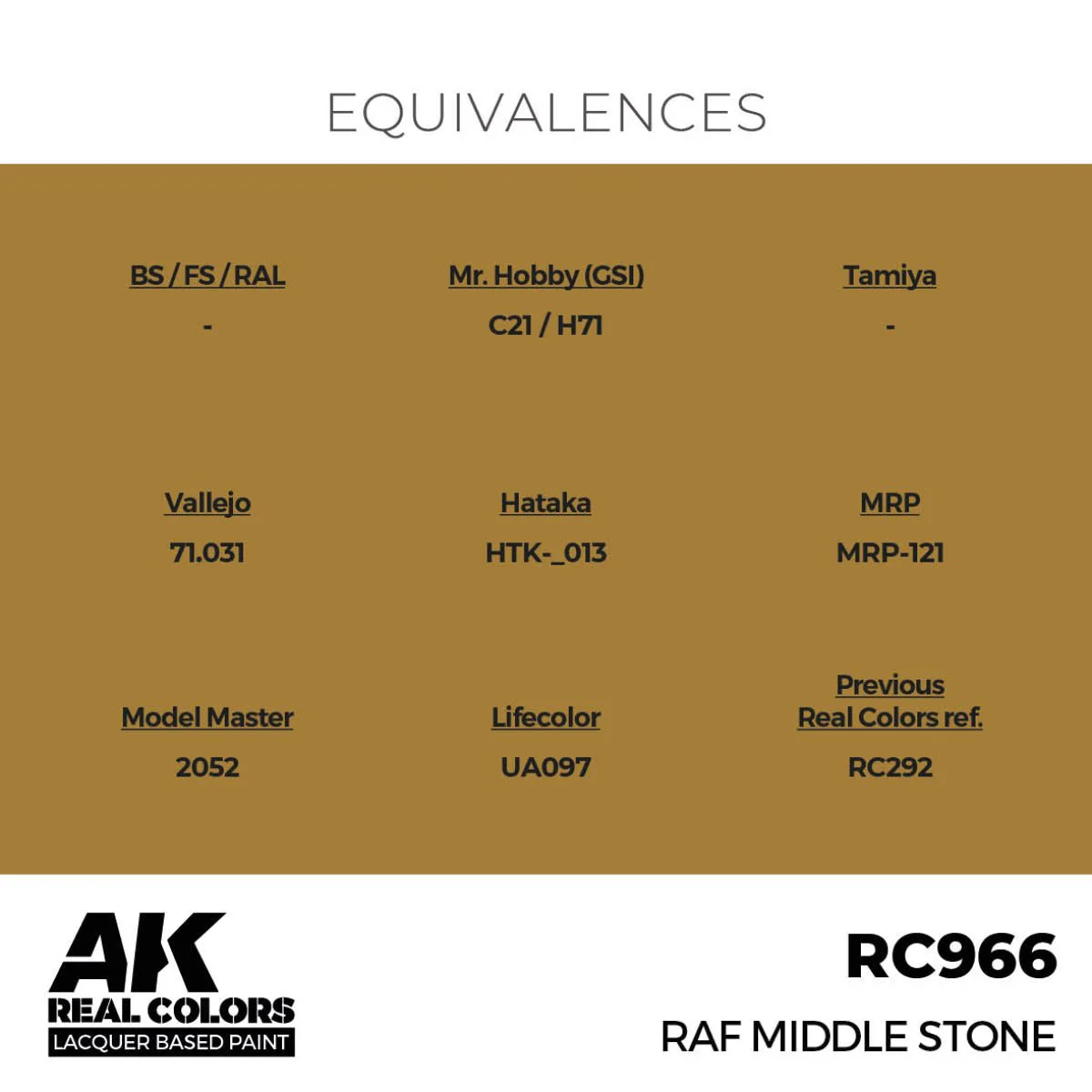 AK Interactive Real Colors - RAF Middle Stone (RC966) - Image 3