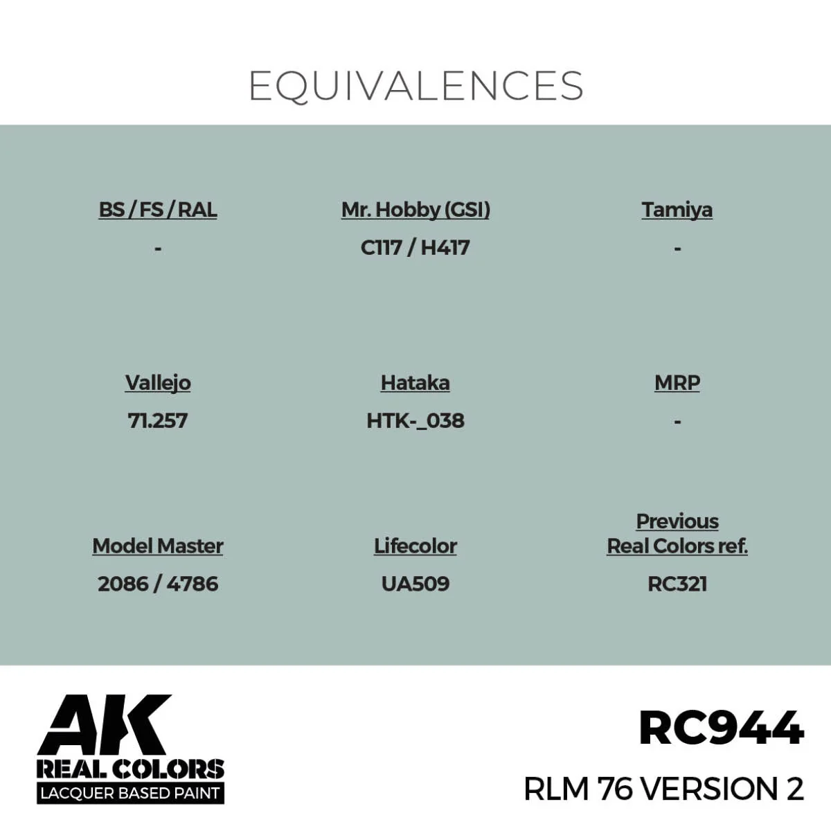AK Interactive Real Colors - RLM 76 Version 2 (RC944) - Image 3