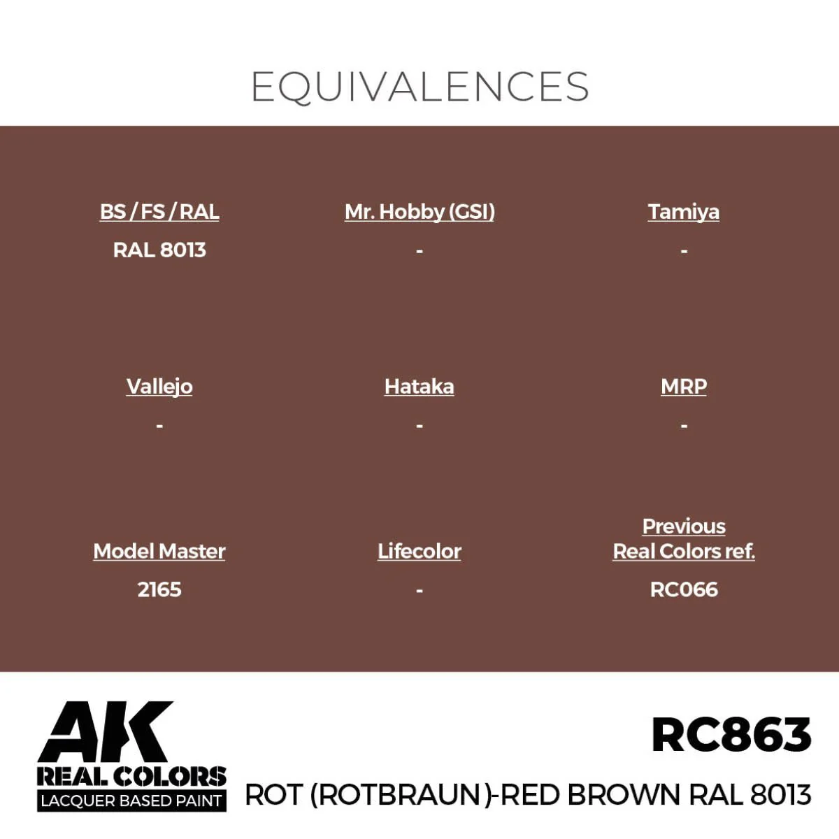 AK Interactive Real Colors - Rot (Rotbraun)-Red (Red Brown) RAL 8013 (RC863) - Image 3