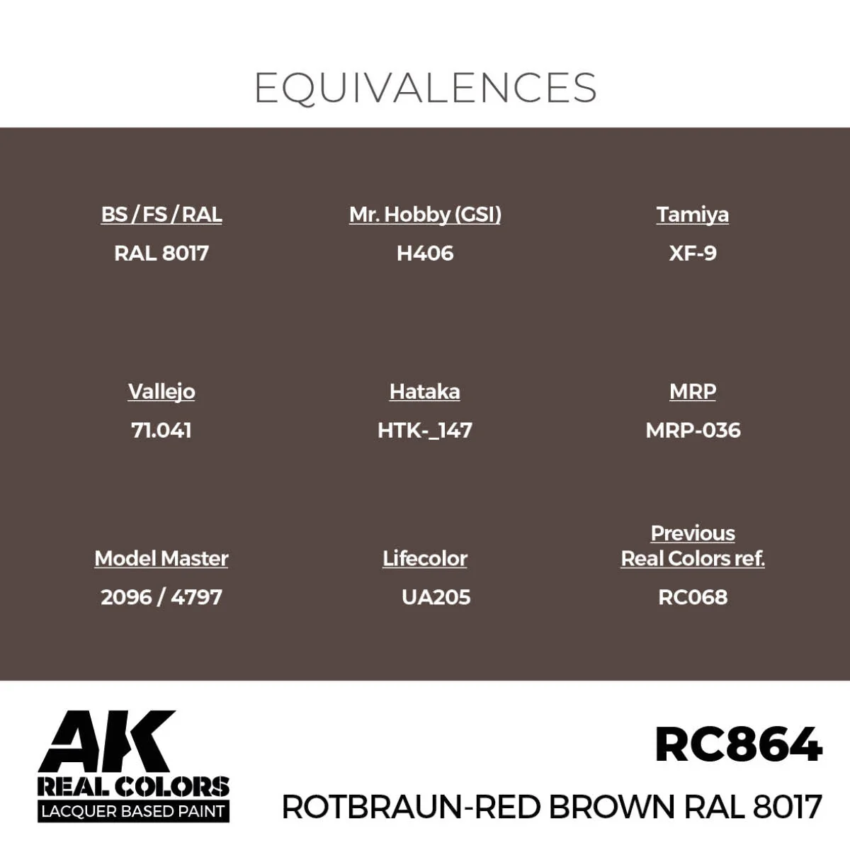AK Interactive Real Colors - Rotbraun-Red Brown RAL 8017 (RC864) - Image 3