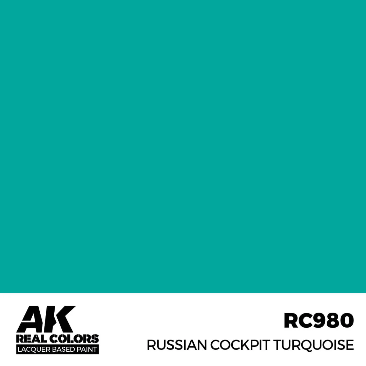 AK Interactive Real Colors - Russian Cockpit Turquoise (RC980) - Image 2