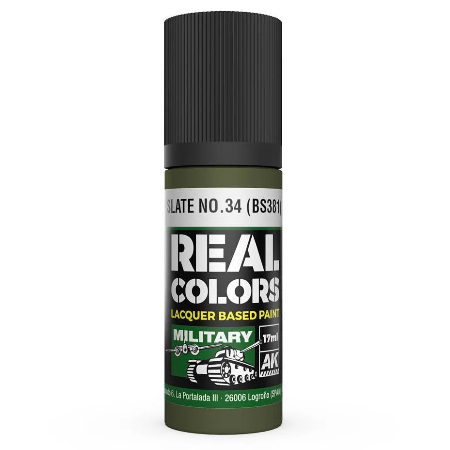 AK Interactive Real Colors - Slate No.34 (BS381) (RC867)