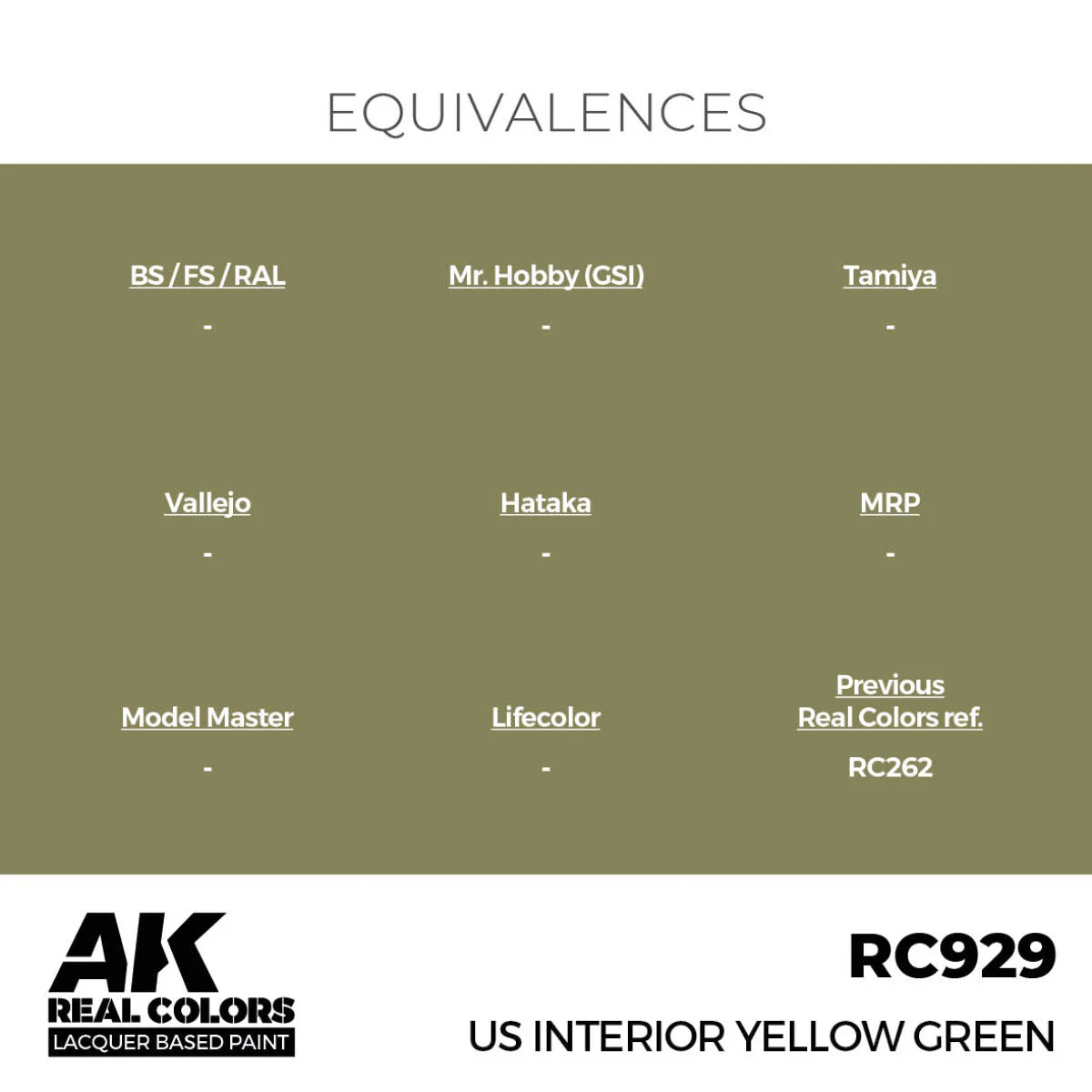 AK Interactive Real Colors - US Interior Yellow Green (RC929) - Image 3