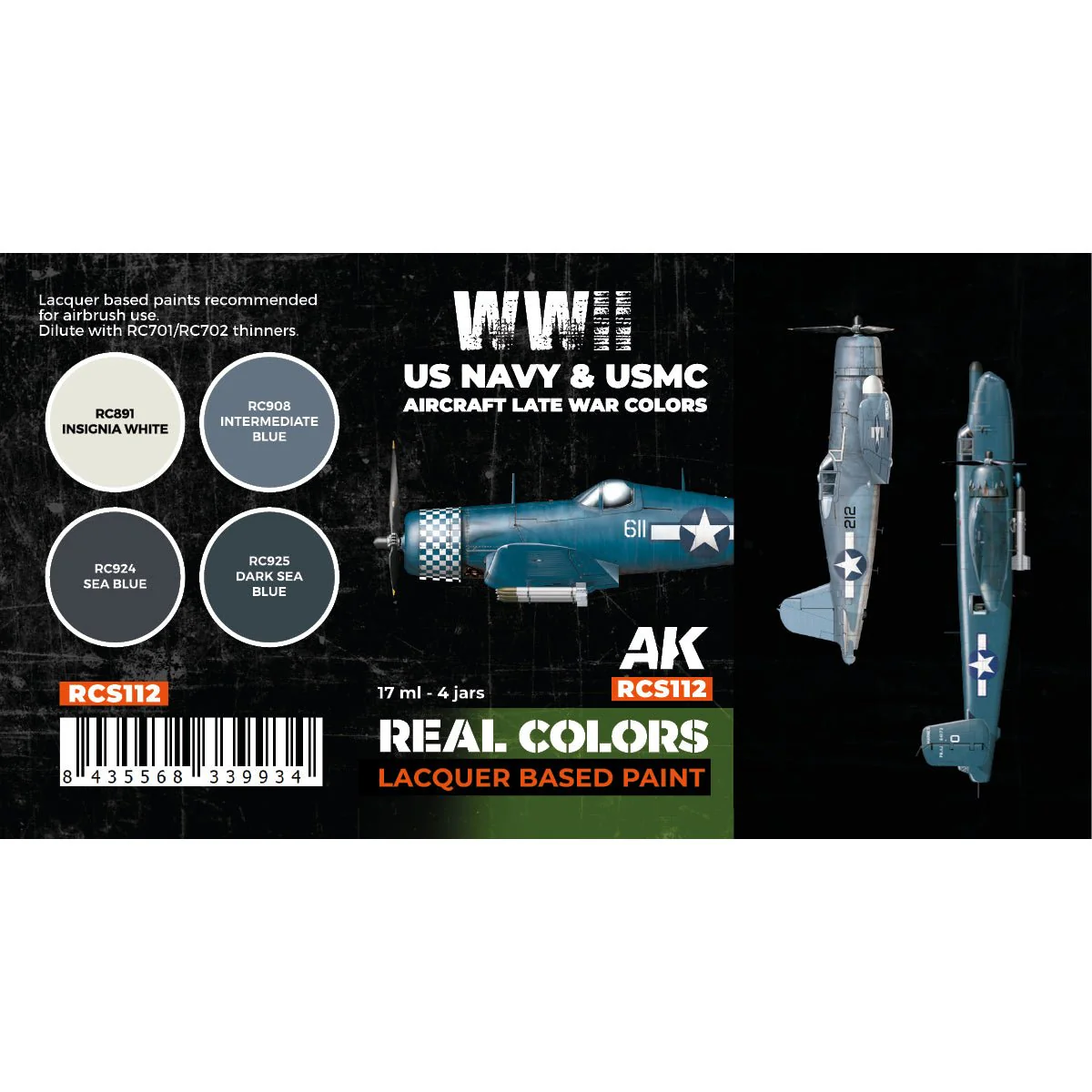 AK Interactive Real Colors - WWII US Navy & USMC Aircraft Late War Set (RCS112) - Image 2