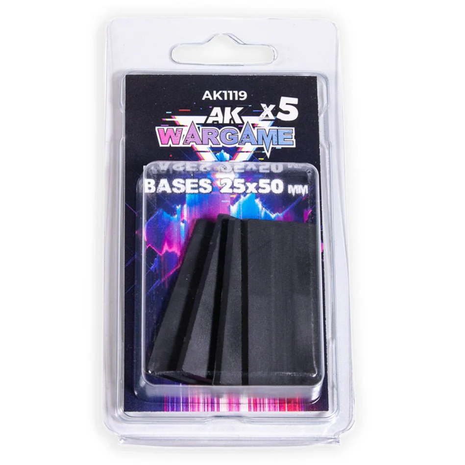 AK Interactive - Rectangular Bases 25x50mm X 5 (AK1119)