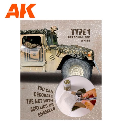 AK Interactive Regular Mimetic Net Type 1 Personalised White (AK8061) - Image 2