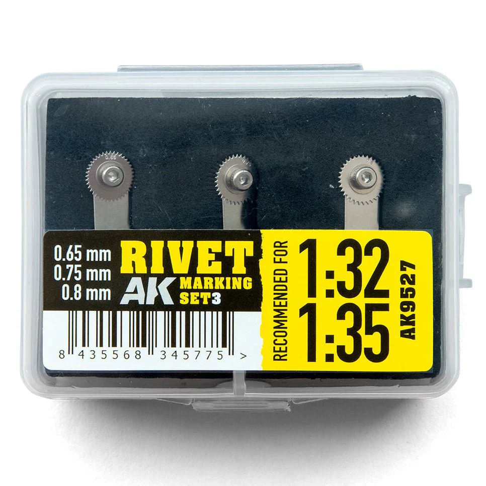 AK Interactive - Rivet Marking Set 3 - 1:35 and 1:32 Scale (AK9527)