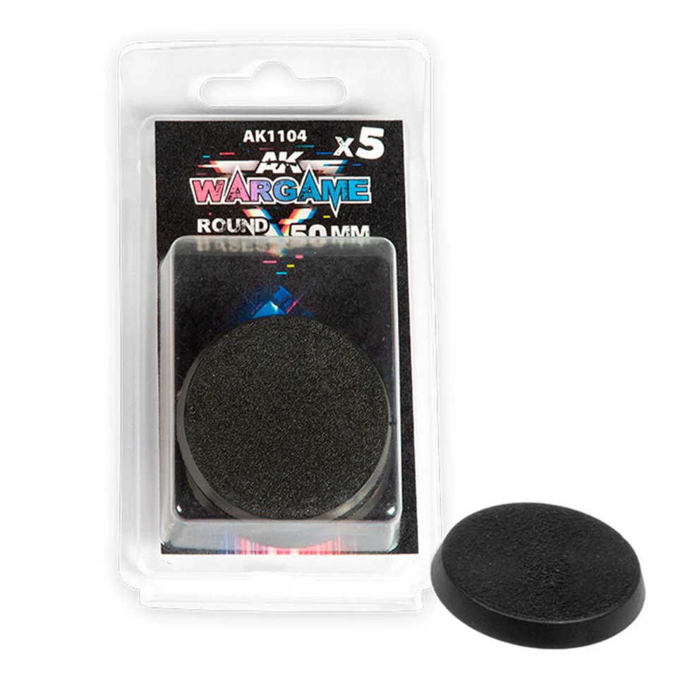 AK Interactive - Round Bases 50mm X 5 (AK1104)