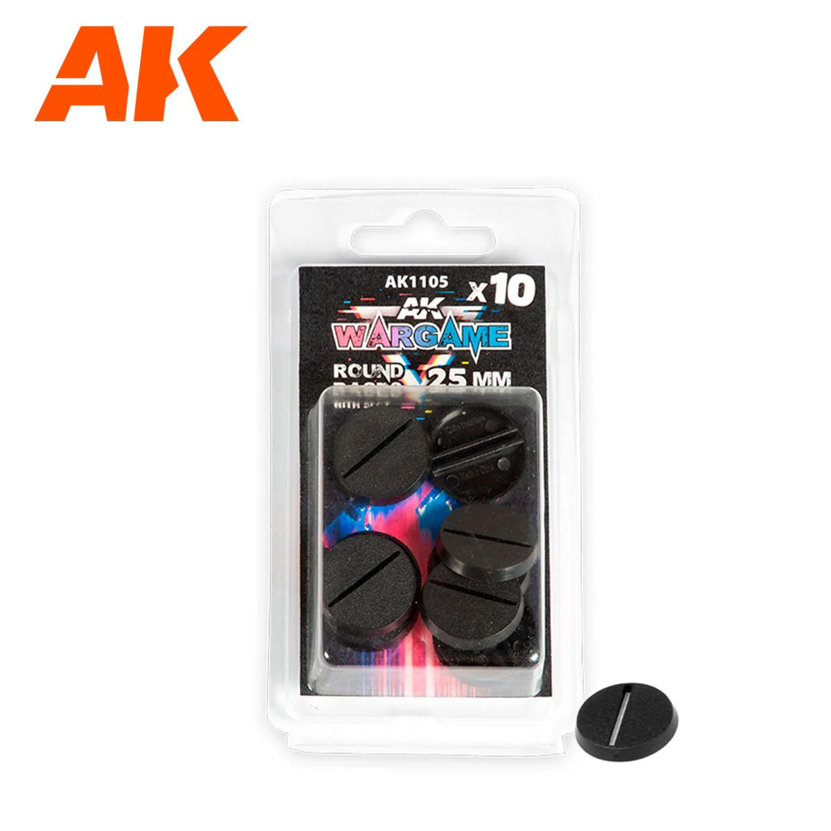 AK Interactive - Round Bases with Lip 25mm X 10 (AK1105) - Image 2