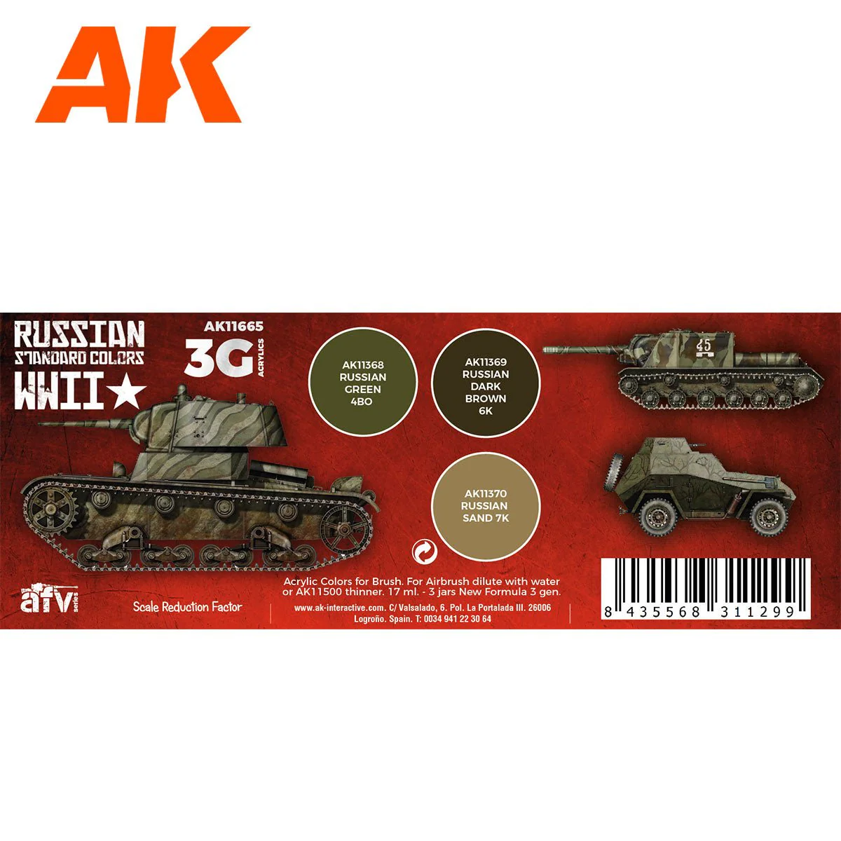 AK Interactive - Russian Standard WWII Combo 3G (AK11665) - Image 2