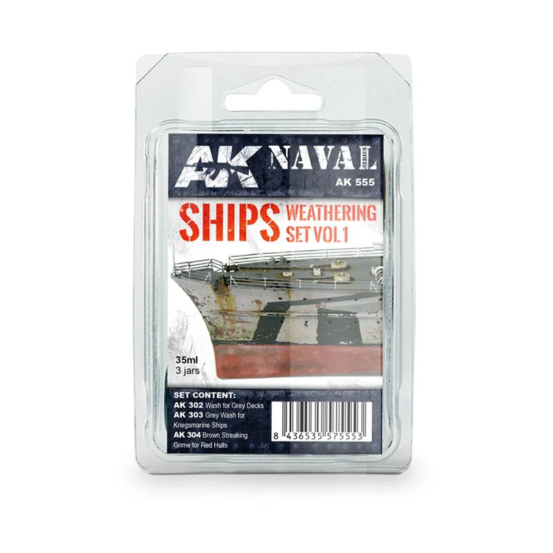 AK Interactive - Ships Vol.1 Weathering Set (AK555)