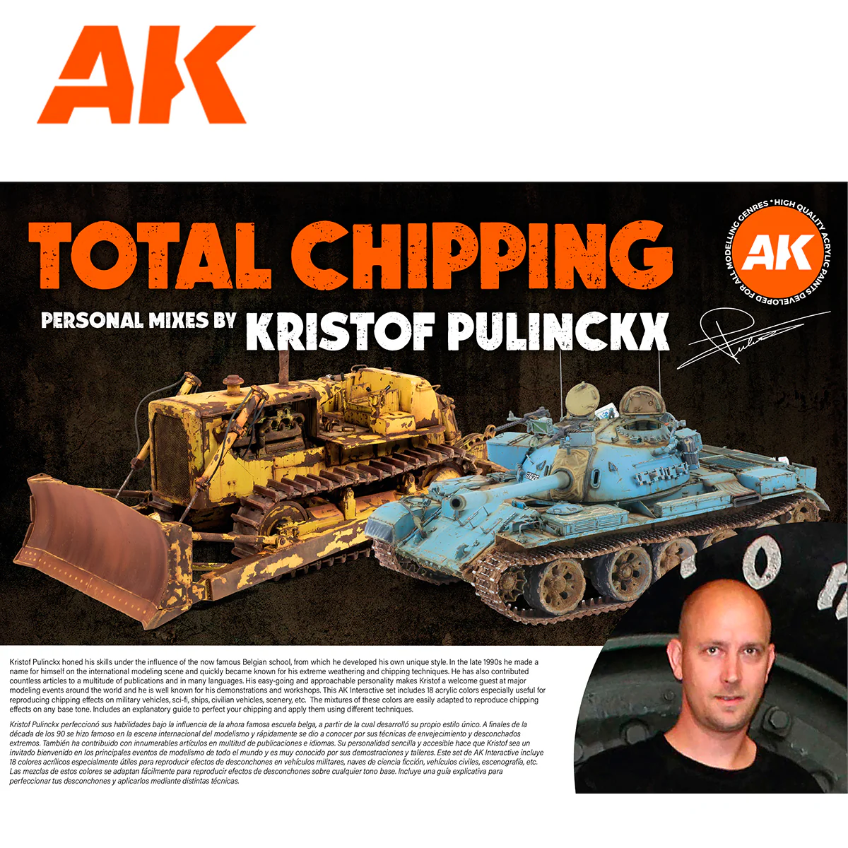 AK Interactive Signature Set - Total Chipping by Kristof Pulinckx (AK11767) - Image 3