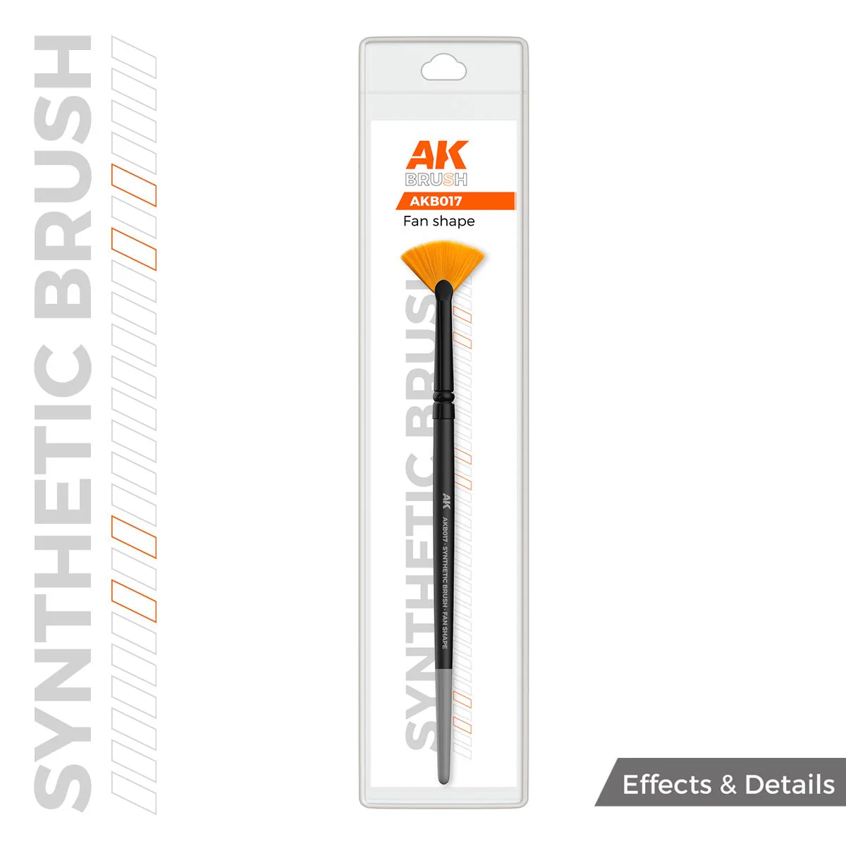 AK Interactive SYNTHETIC BRUSH - FAN SHAPE (AKB017) - Image 2