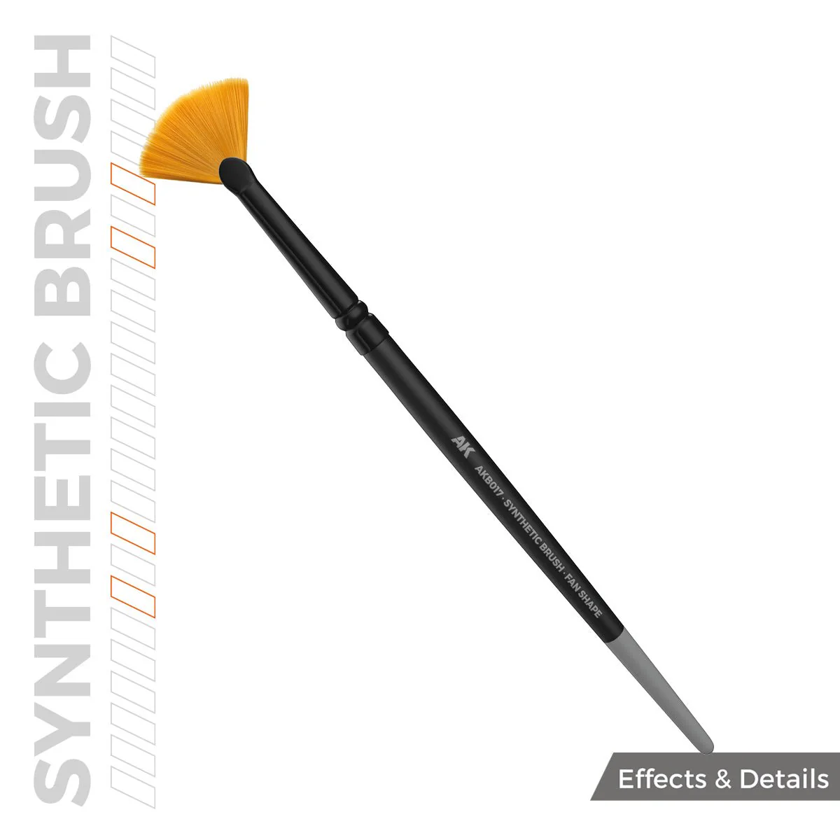 AK Interactive SYNTHETIC BRUSH - FAN SHAPE (AKB017) - Image 3