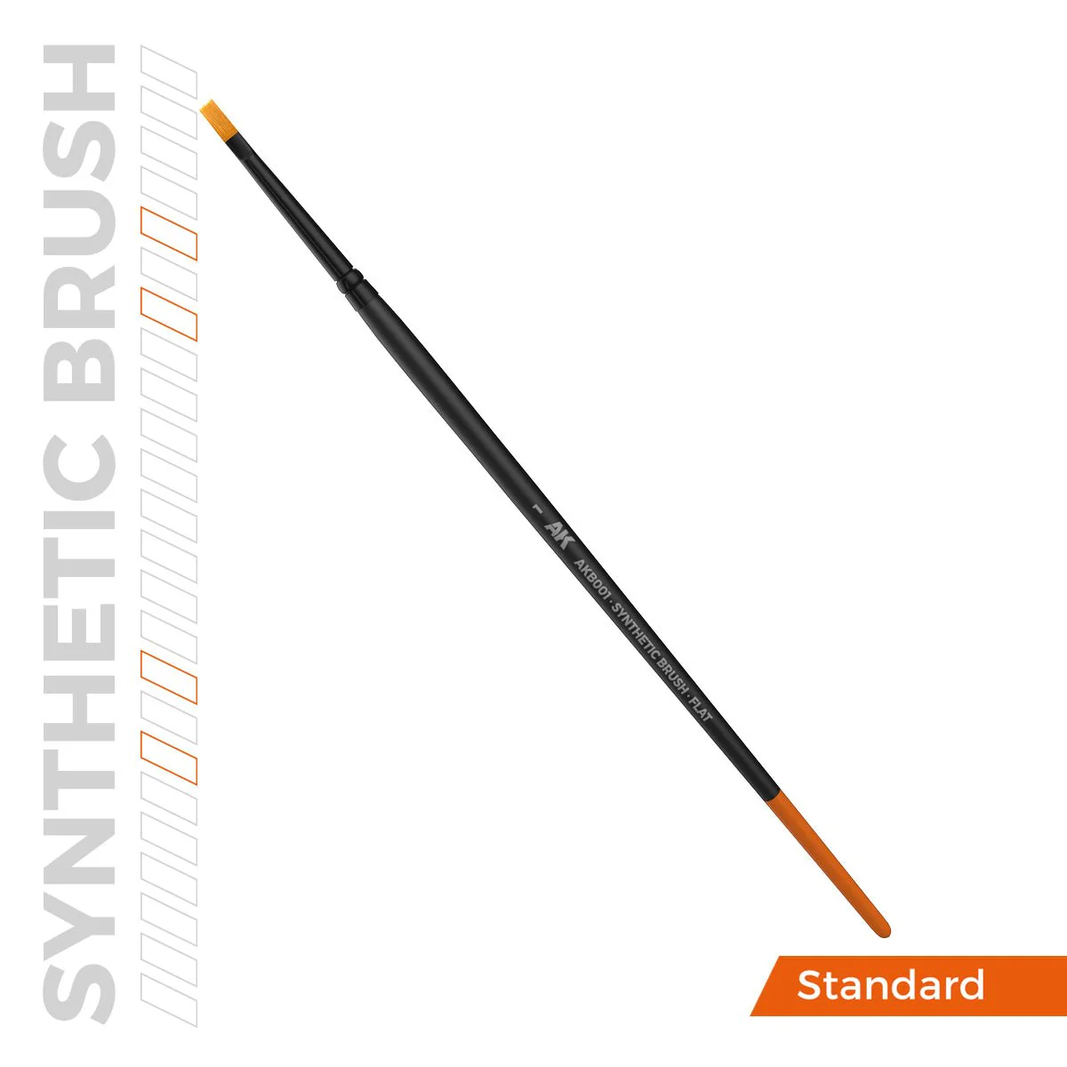 AK Interactive SYNTHETIC BRUSH - FLAT 1 (AKB001) - Image 3