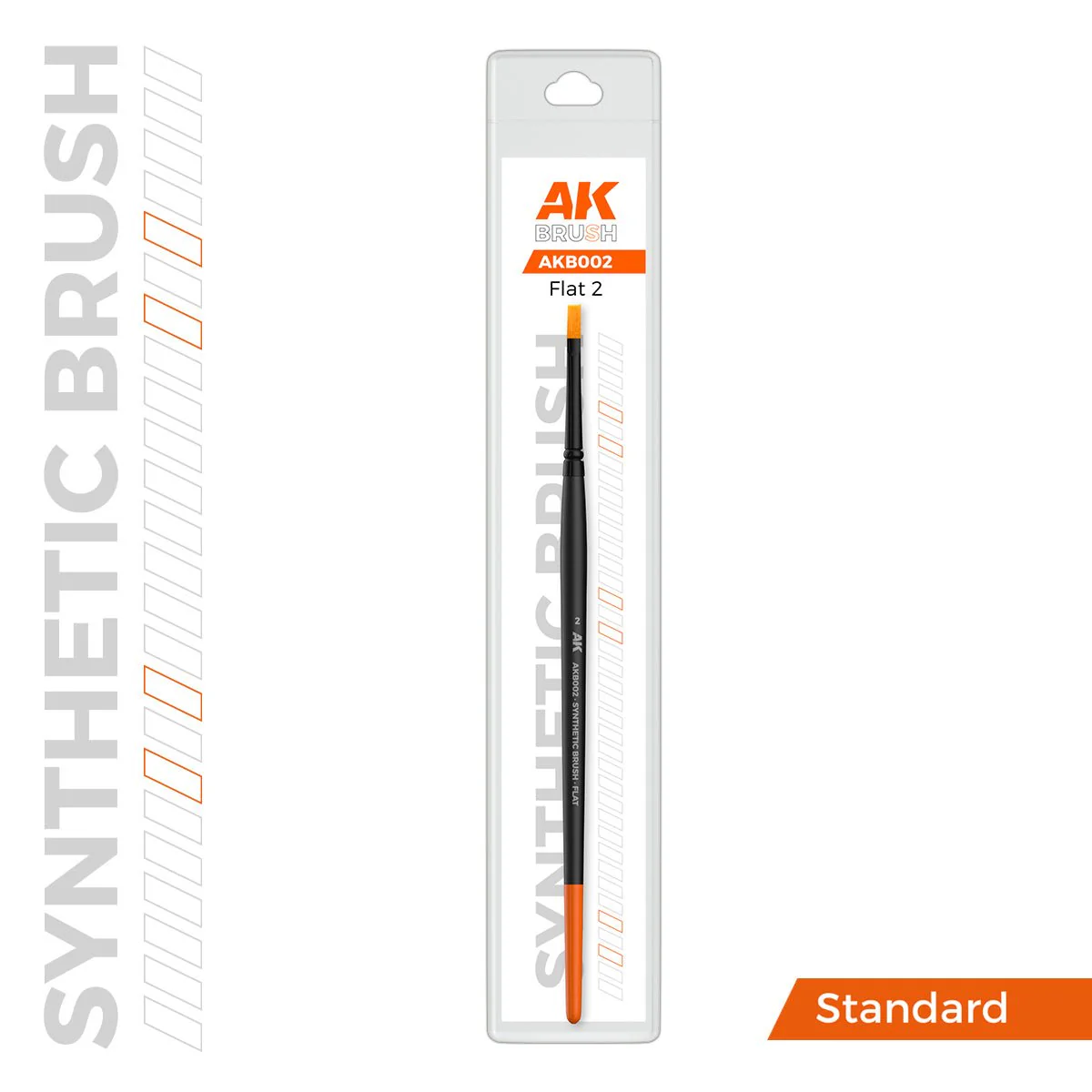 AK Interactive SYNTHETIC BRUSH - FLAT 2 (AKB002) - Image 2