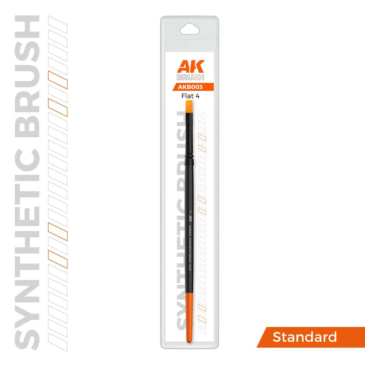 AK Interactive SYNTHETIC BRUSH - FLAT 4 (AKB003) - Image 2