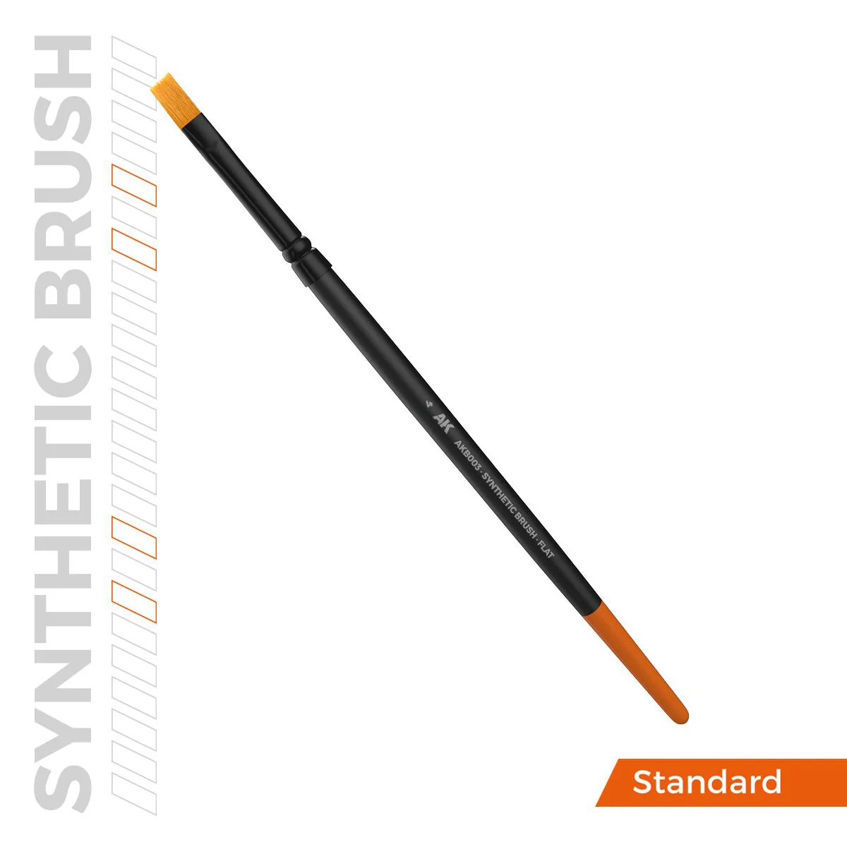 AK Interactive SYNTHETIC BRUSH - FLAT 4 (AKB003) - Image 3