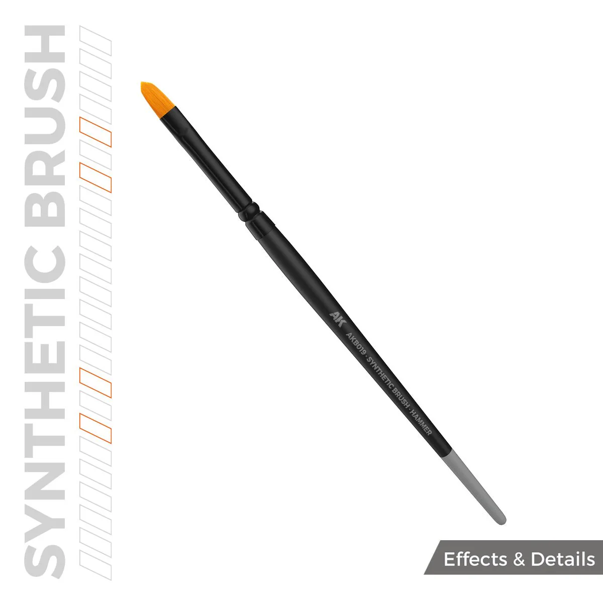 AK Interactive SYNTHETIC BRUSH - HAMMER (AKB019) - Image 3