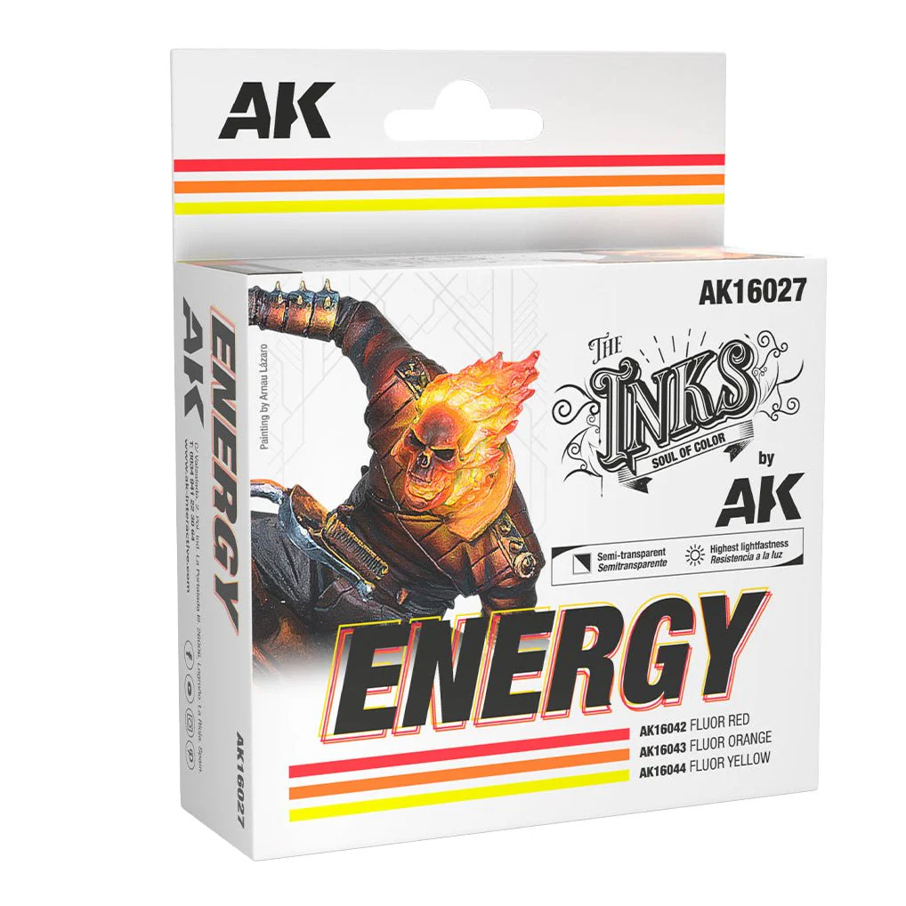 AK Interactive the Inks - Energy Colours Set (AK16027)