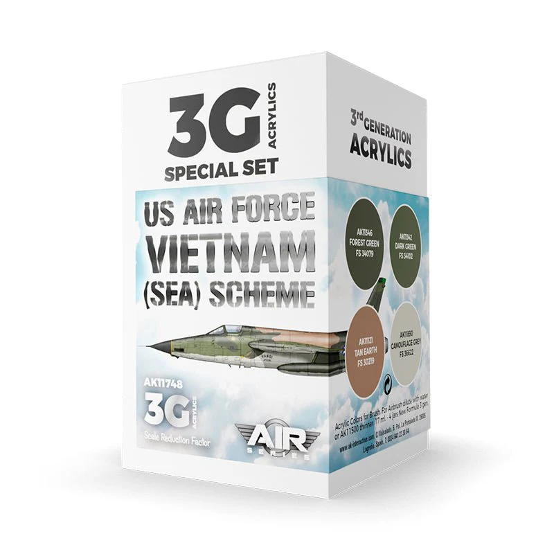 AK Interactive - US Air Force South East Asia (Sea) Scheme Set 3G (AK11748)