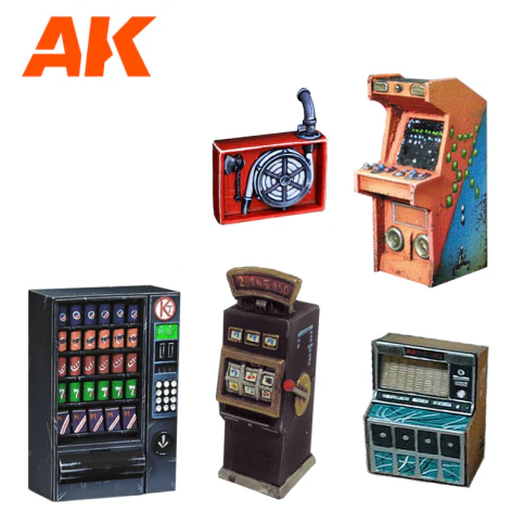 AK Interactive Vending Machine Wargame Set (Resin 30-35mm) (AK1360) - Image 2