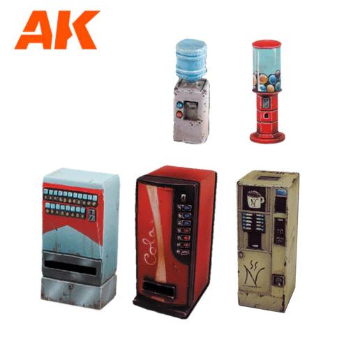 AK Interactive Vending Machine Wargame Set (Resin 30-35mm) (AK1360) - Image 3
