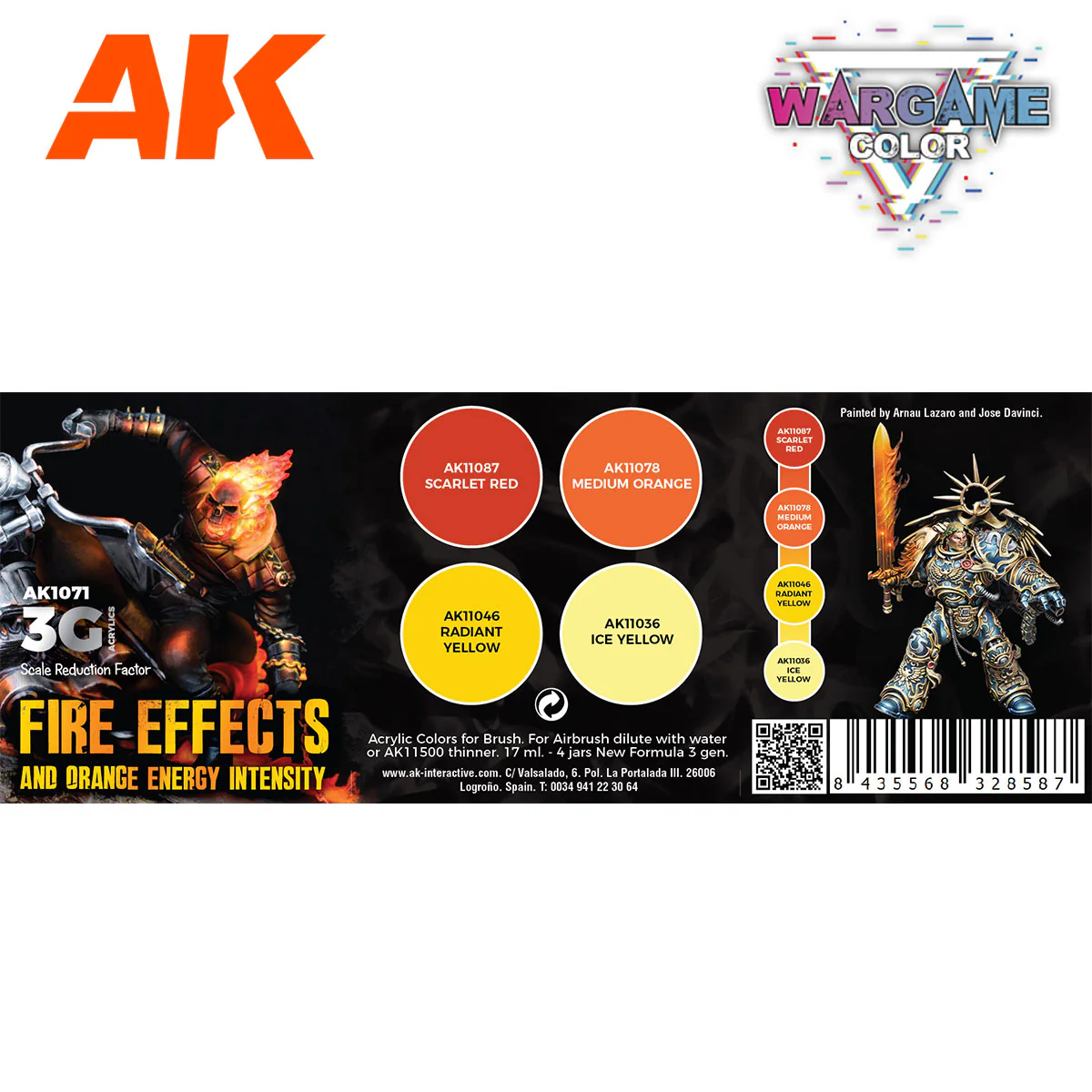 AK Interactive Wargame Color Set: Fire Effects (AK1071) - Image 2