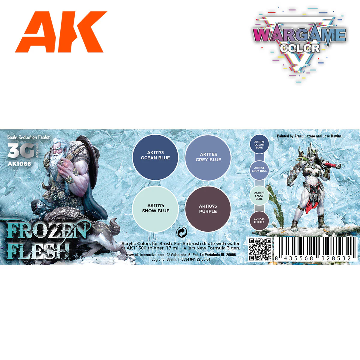 AK Interactive Wargame Color Set: Frozen Flesh (AK1066) - Image 2
