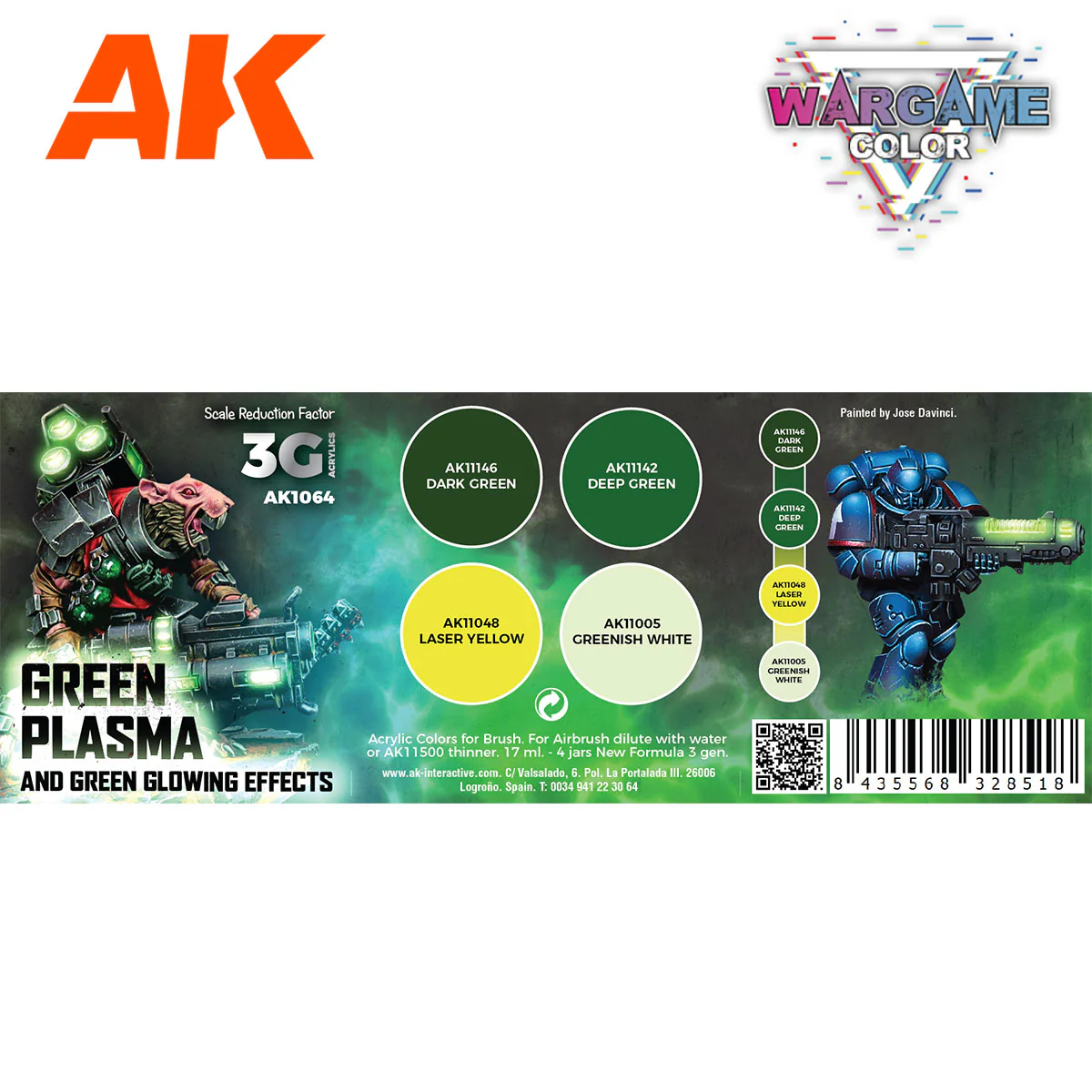 AK Interactive Wargame Color Set: Green Plasma & Glowing Effects (AK1064) - Image 2