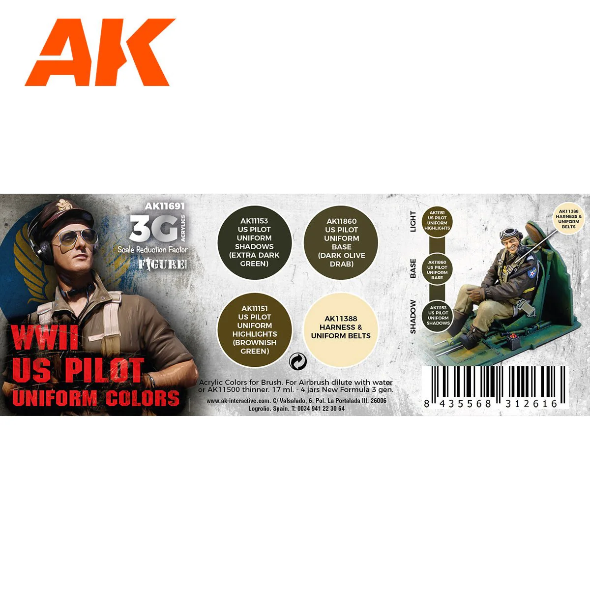 AK Interactive - WWII US Uniform Colors 3G (AK11691) - Image 2