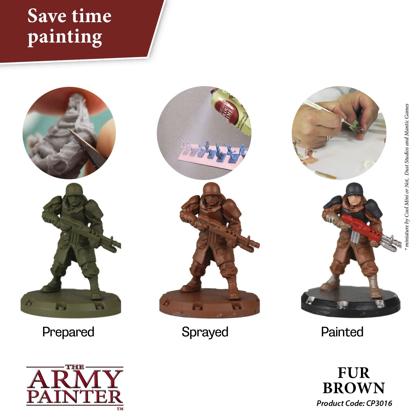 Army Painter Colour Primer - Fur Brown (400ml) - Image 2