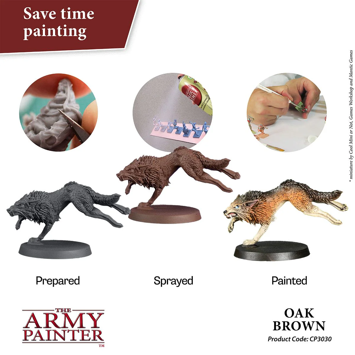Army Painter Colour Primer - Oak Brown (400ml) - Image 2