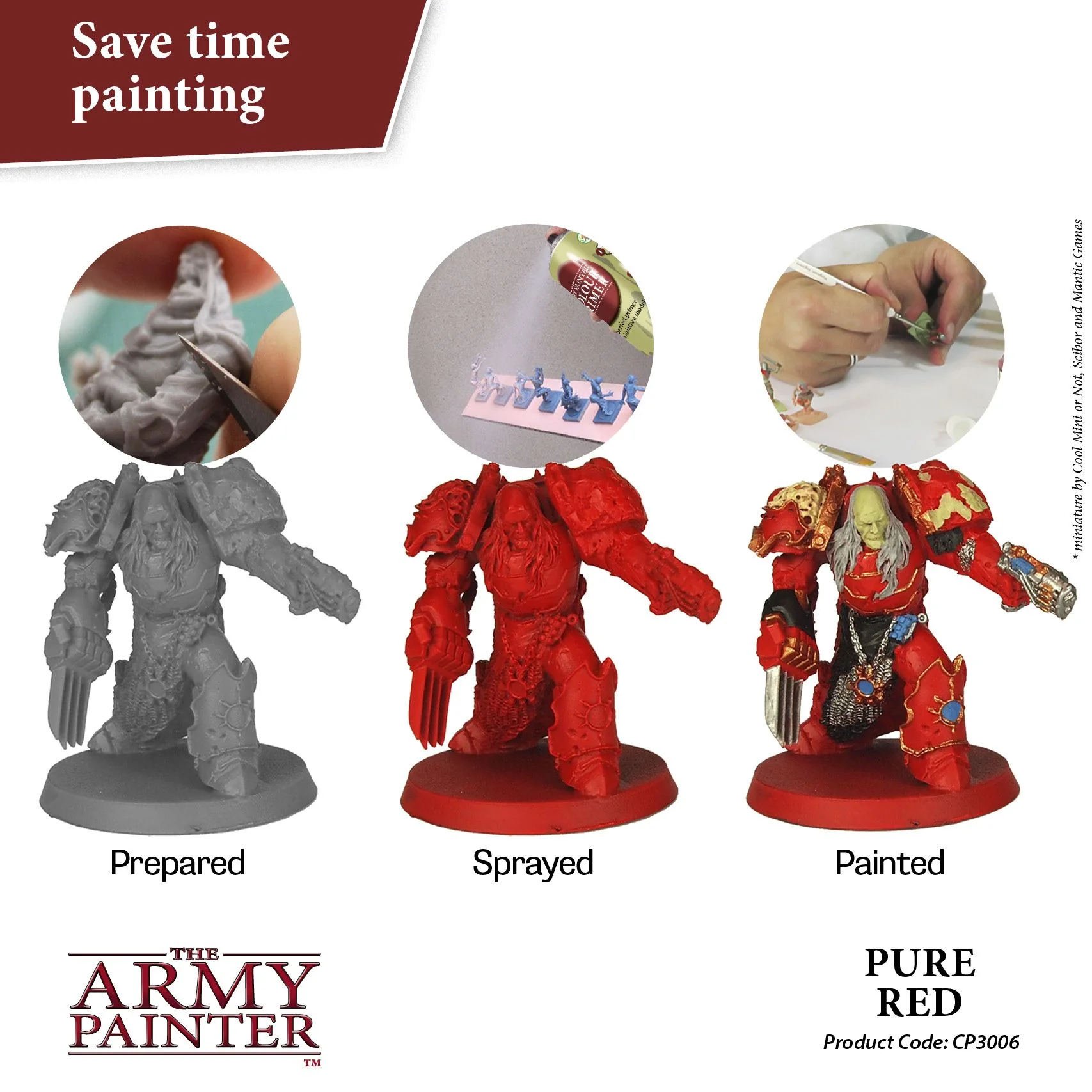 Army Painter Colour Primer - Pure Red (400ml) - Image 2