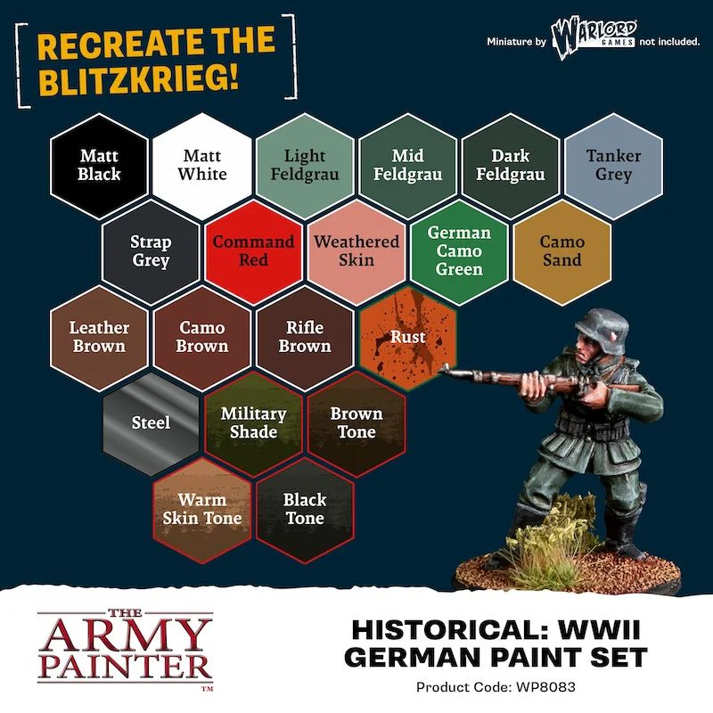 Army Painter Historical: WWII German Paint Set - Image 2