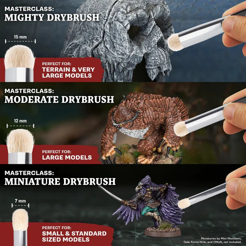Army Painter Masterclass Drybrush Brush Set - Image 2