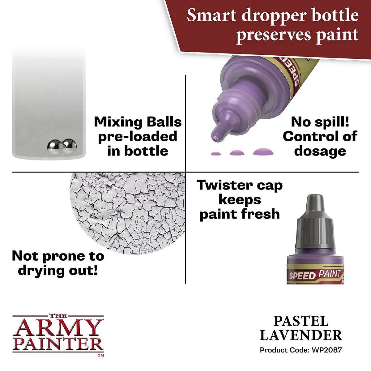 Army Painter Speedpaint 2.0 - Pastel Lavender WP2087 - Image 3