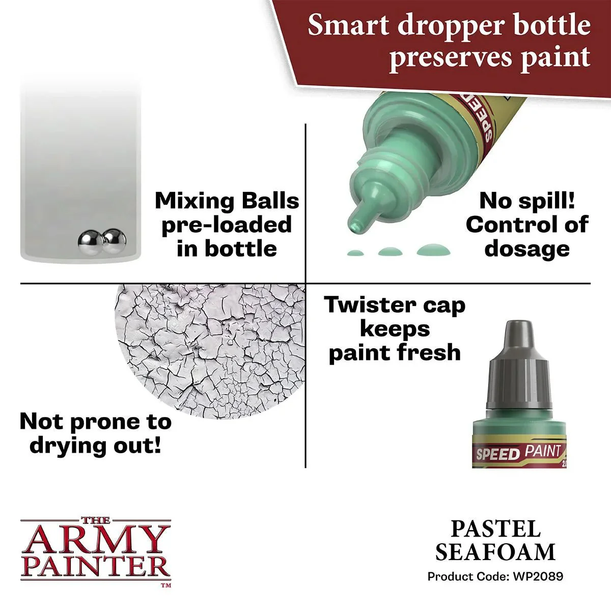 Army Painter Speedpaint 2.0 - Pastel Seafoam WP2089 - Image 3