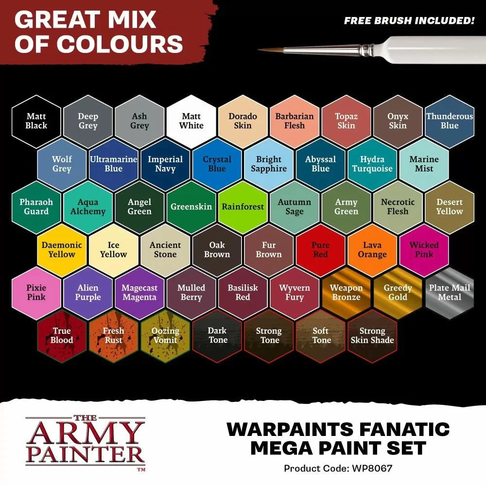 Army Painter Warpaints Fanatic Mega Paint Set - Image 3